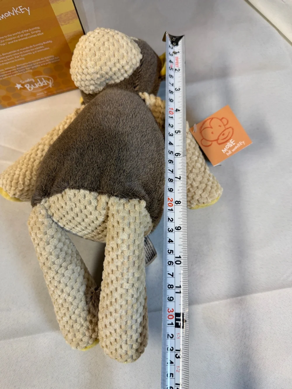 Scentsy Buddy Mollie The Monkey Plush w/ Original Box Retired no scent pack